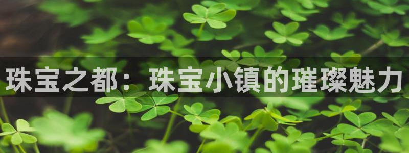 众腾娱乐文化怎么样：珠宝之都：珠宝小镇的璀璨魅力